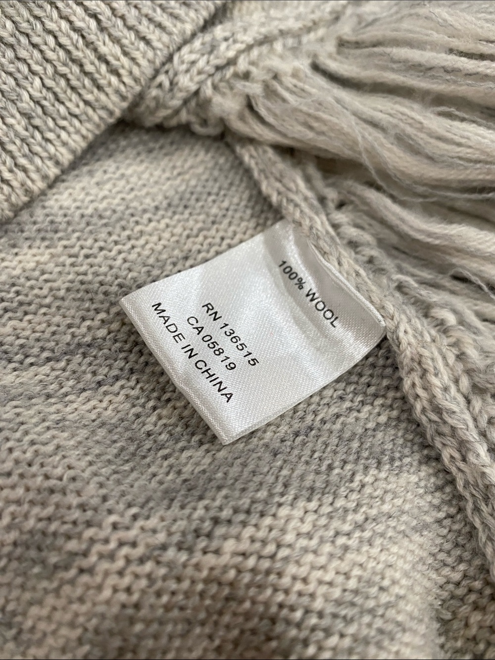 Women's Fringe Hem Crewneck Sweater - Light Heather Gray - Picture 5 of 8